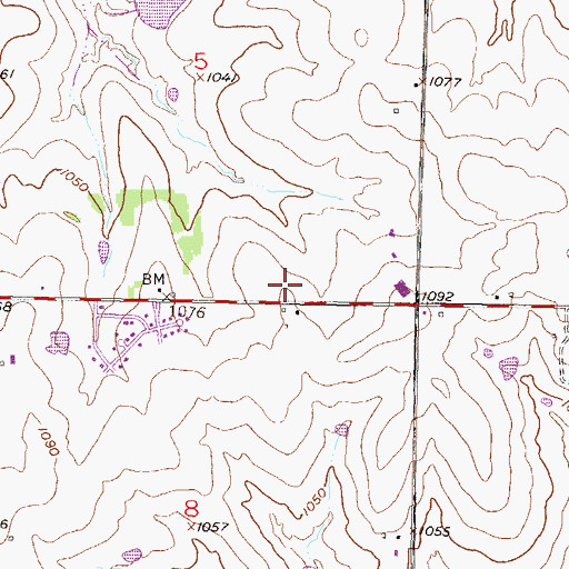 Topographic Map of Olathe Evangelical Covenant Church, KS