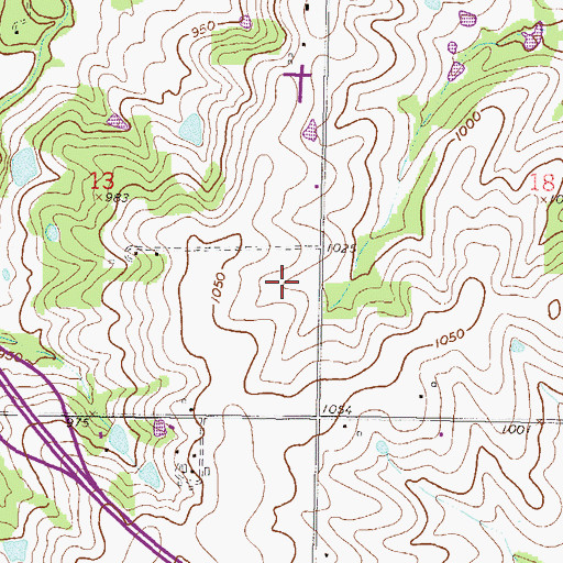 Topographic Map of Overland Park Baptist Temple, KS