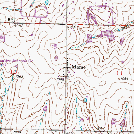 Topographic Map of The Morse Church, KS