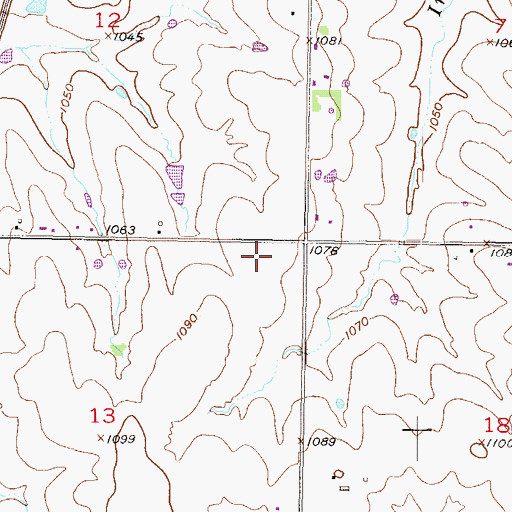 Topographic Map of New Journey Church, KS