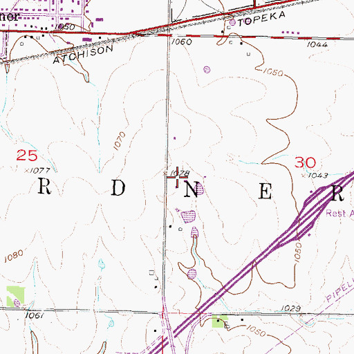 Topographic Map of New Life Community Church, KS