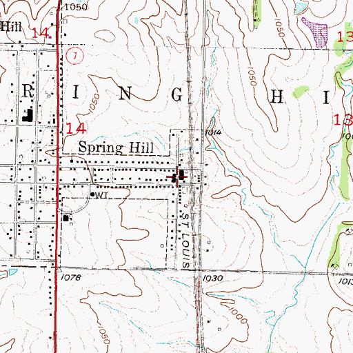 Topographic Map of Jubilee Family Ministry Center, KS