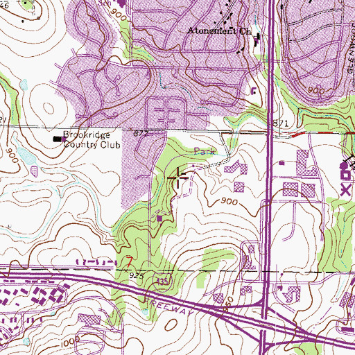 Topographic Map of Kehilath Israel Synagogue, KS
