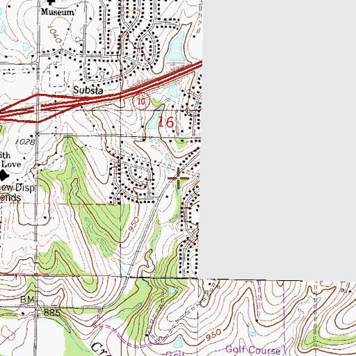 Topographic Map of Kingdom Hall of Jehovah's Witnesses, KS