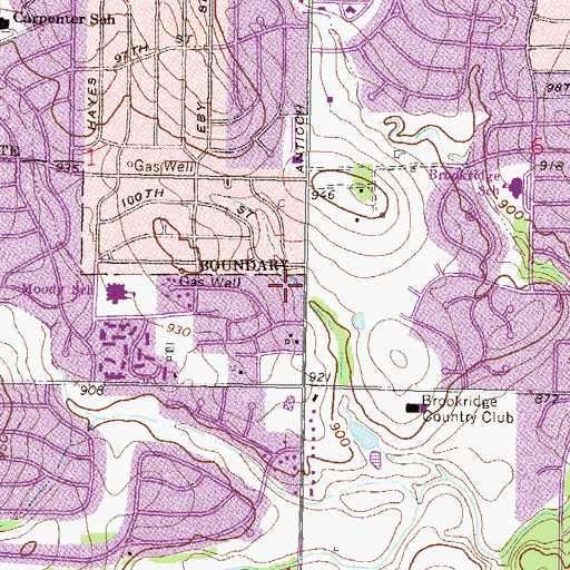 Topographic Map of Legacy Christian Church, KS