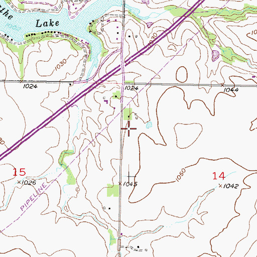 Topographic Map of Life Church, KS