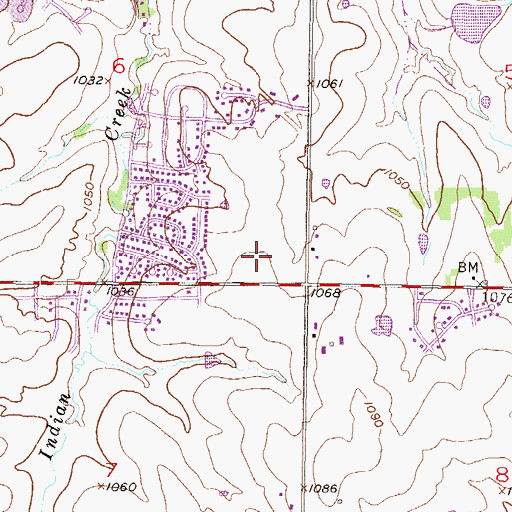 Topographic Map of Life Pointe Church, KS
