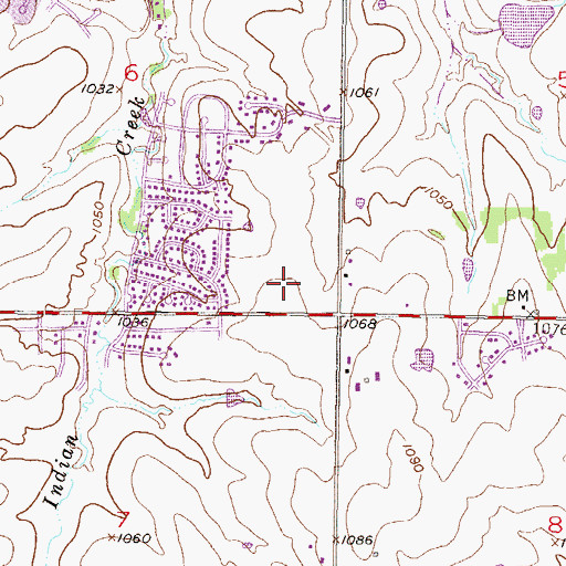 Topographic Map of Life Pointe Church, KS