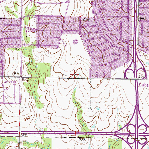 Topographic Map of Holy Trinity Orthodox Church of Kansas City, KS