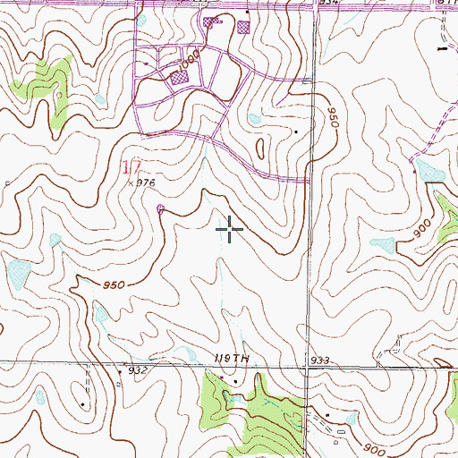 Topographic Map of Jewish Community Campus Greater Kansas City, KS