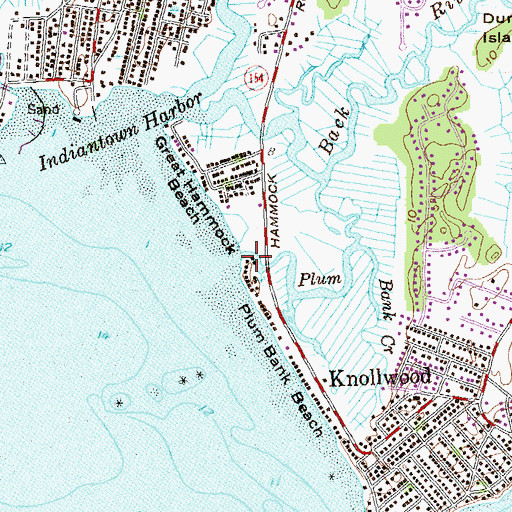 Topographic Map of Plum Bank Creek, CT
