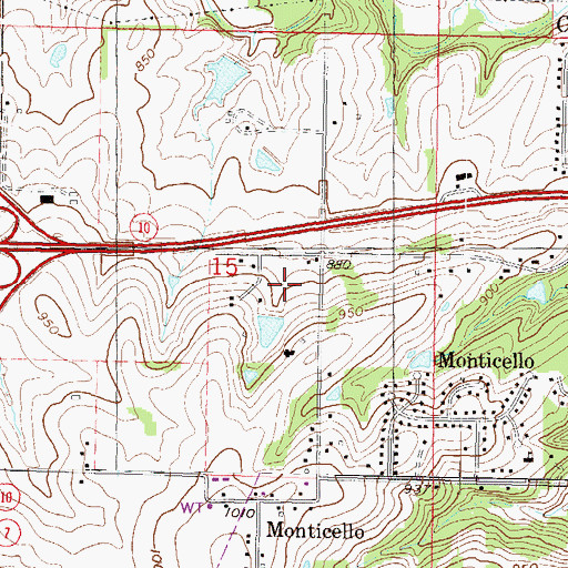 Topographic Map of Harvest Ridge Covenant Church, KS