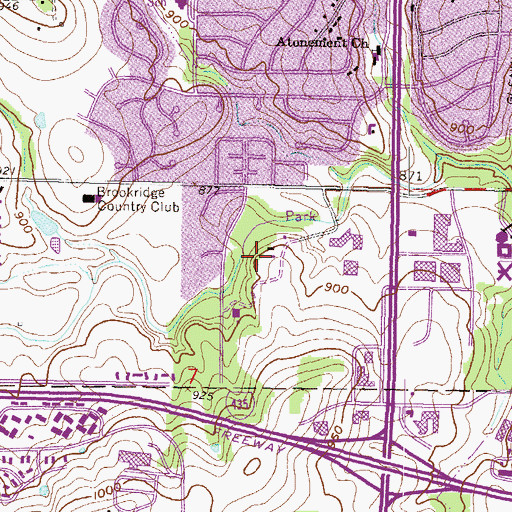 Topographic Map of Hebrew Orthodox Congregation, KS