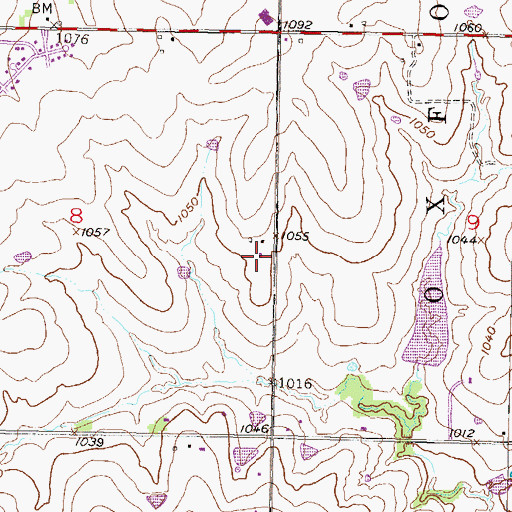 Topographic Map of Heritage Presbyterian Church, KS