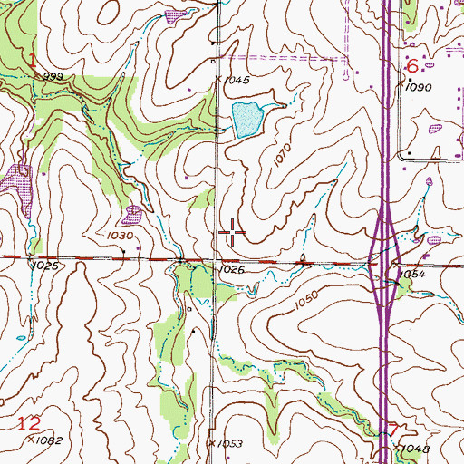 Topographic Map of Grace Bible Church of Stanley, KS