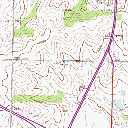 Topographic Map of Holy Spirit Catholic School, KS