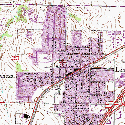 Topographic Map of Holy Trinity Catholic Church - Old Stone Chapel, KS