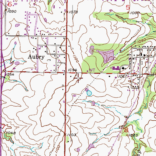 Topographic Map of First Baptist Church of Stilwell, KS