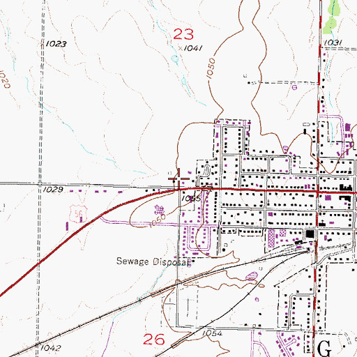 Topographic Map of Gardner Friends Church, KS