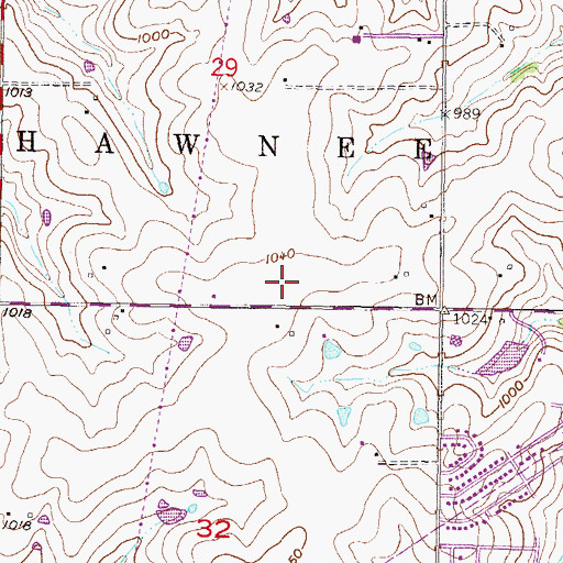 Topographic Map of Community Covenant Church, KS