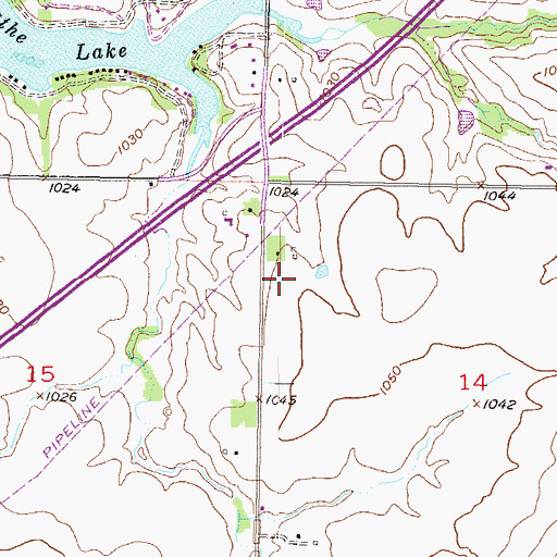 Topographic Map of Cornerstone Ministries of Kansas, KS
