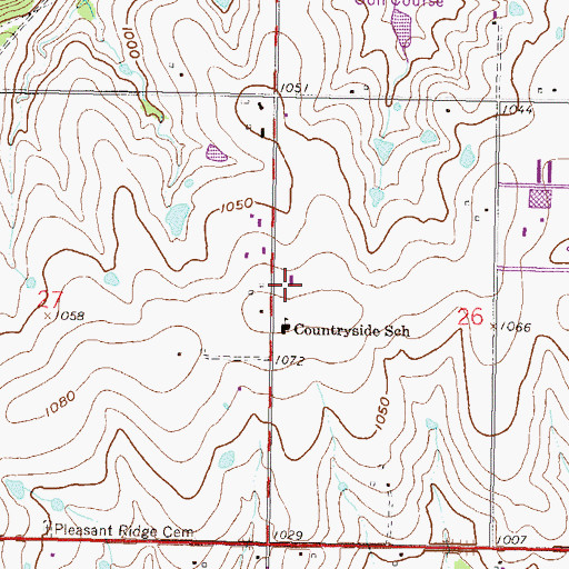 Topographic Map of Church of The Pilgrimage, KS