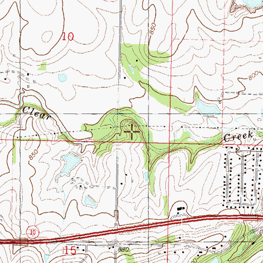 Topographic Map of Chapel Oaks Seventh Day Adventist Church, KS