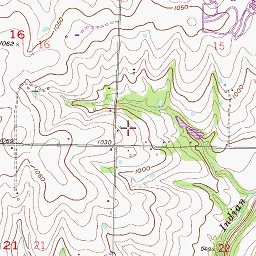 Topographic Map of Church of Christ-Overland Park, KS