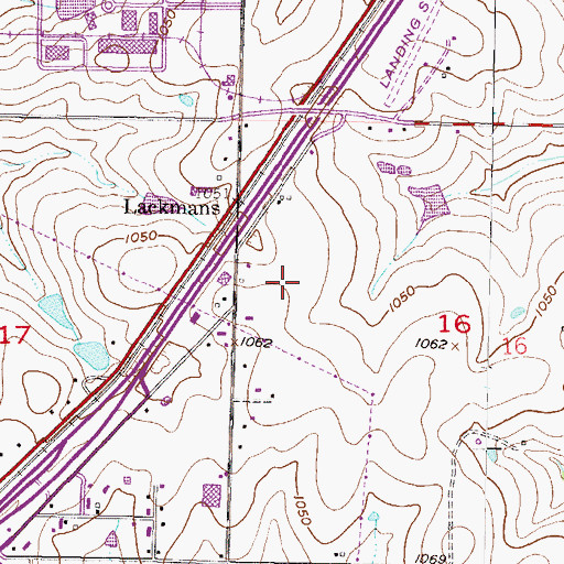 Topographic Map of Abundant Life Assembly of God, KS