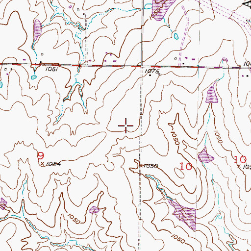 Topographic Map of Bethany Lutheran Church of Stilwell, KS