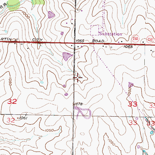 Topographic Map of Olathe East Post Office, KS