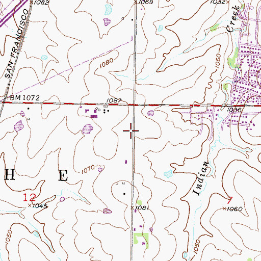 Topographic Map of Anderson Animal Clinic, KS