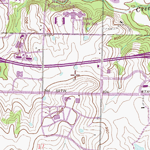 Topographic Map of Children's Mercy South Hospital, KS