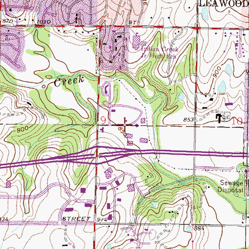 Topographic Map of Fox Hill Veterinary Clinic, KS
