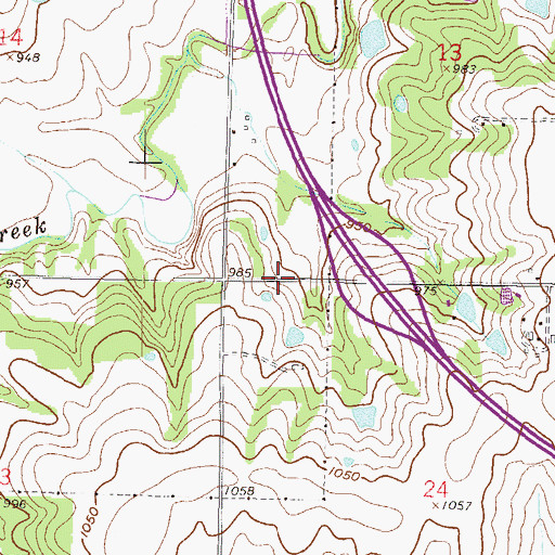 Topographic Map of Highland Animal Hospital, KS