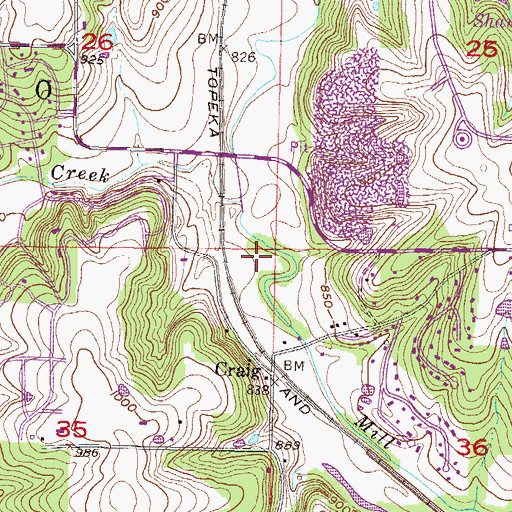 Topographic Map of Gary L Haller Trail, KS
