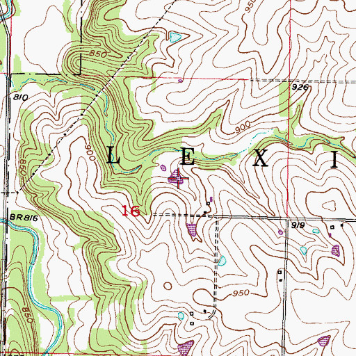 Topographic Map of Kill Creek Pond North, KS