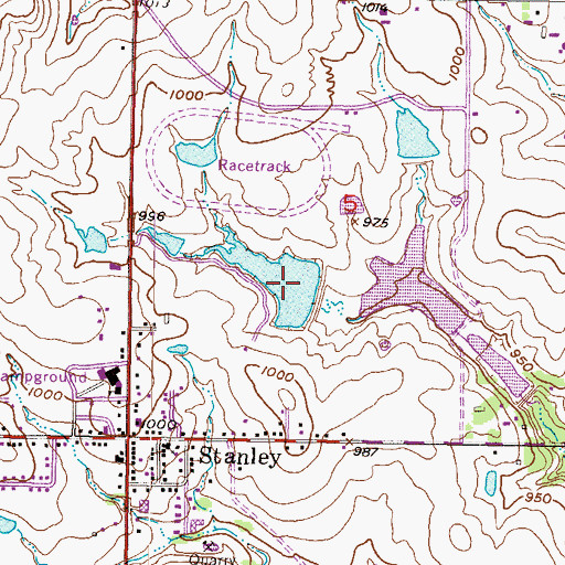 Topographic Map of Regency Park Lake, KS