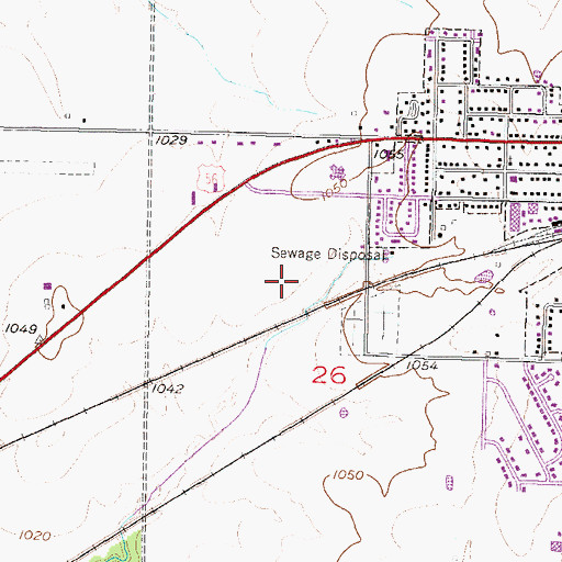 Topographic Map of Westside Park, KS