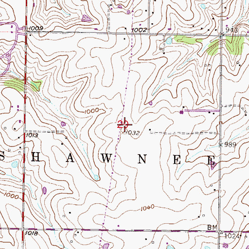 Topographic Map of Ad Astra Pool, KS
