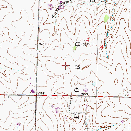 Topographic Map of Black Bob Pool, KS