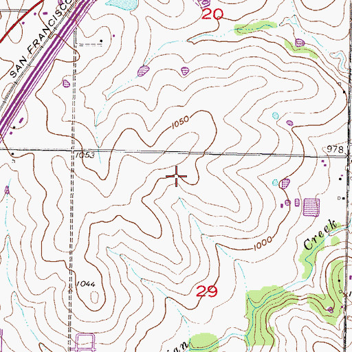 Topographic Map of Frontier Pool, KS