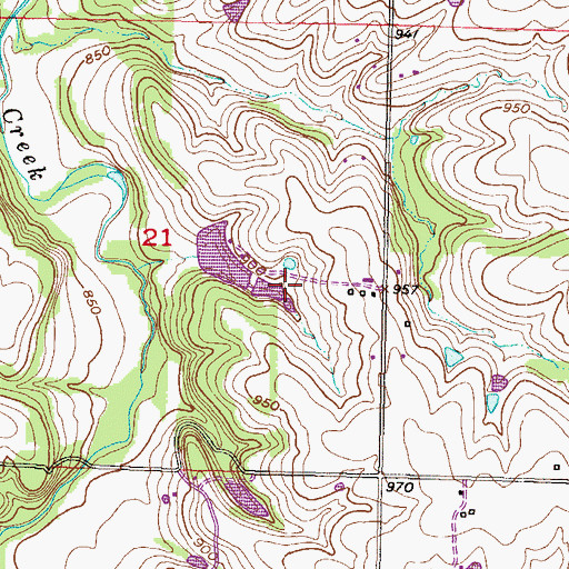 Topographic Map of Timberridge Adventure Center, KS