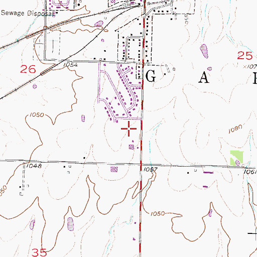 Topographic Map of Veterans Park, KS