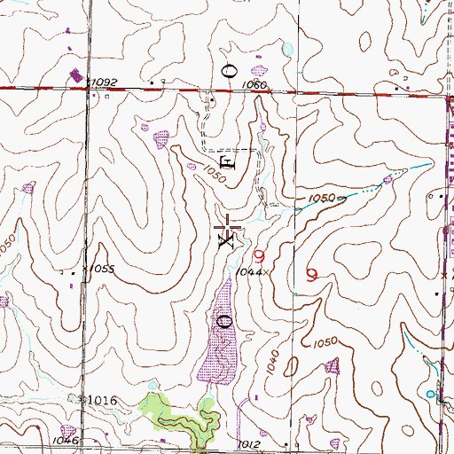 Topographic Map of Parkhill Manor Park, KS