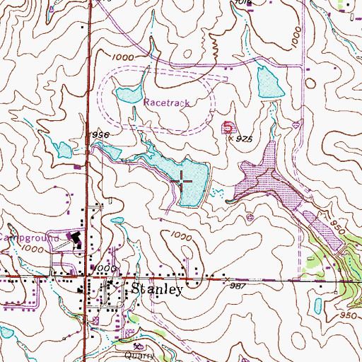 Topographic Map of Regency Lake Park, KS