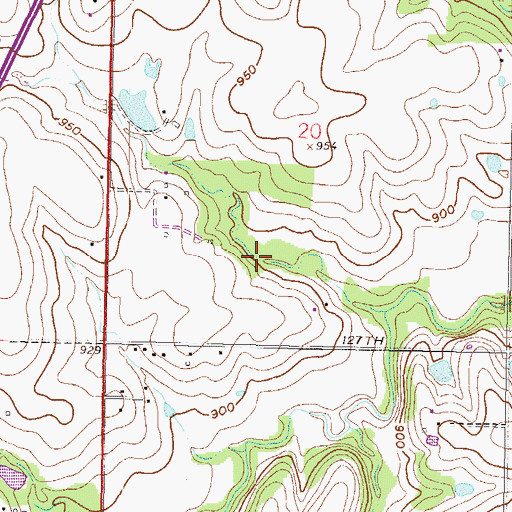 Topographic Map of Nottingham Downs Park, KS