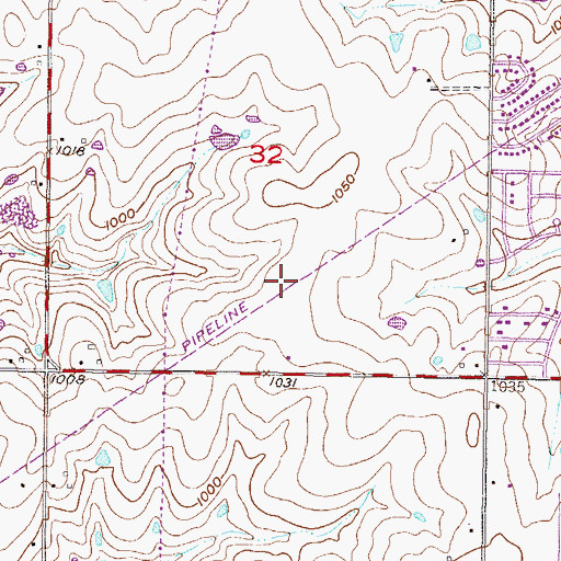 Topographic Map of Electric Park, KS