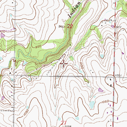 Topographic Map of Fairway Woods Park, KS