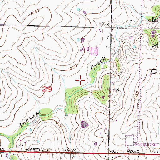 Topographic Map of Frontier Park, KS
